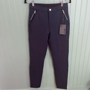 G/Fore Double Knit Moto Legging Womens Size 2 Navy Golf Pants Zip Pocket